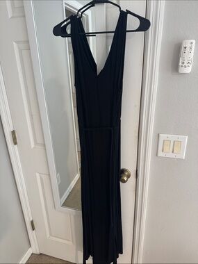 a new day Black Maxi Dress V‑Neck Sleeveless